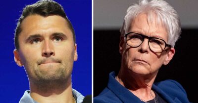 Charlie Kirk, Jamie Lee Curtis. Credit: Getty Images