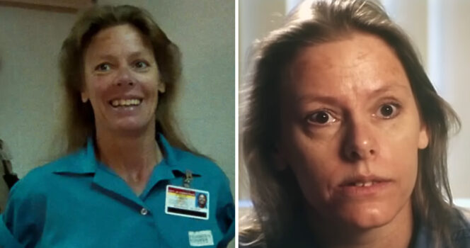 Aileen Wuornos was found guilty of killing seven men. Credit / YouTube