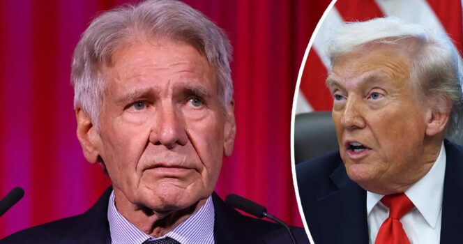 Harrison Ford, Donald Trump. Credit: Getty Images