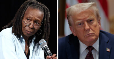 Whoopi Goldberg & Donald Trump. Credit / Getty Images