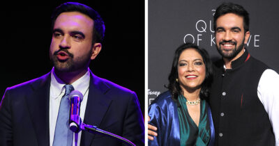 Zohran Mamdani and his mother, actress Mira Nair. Credit / Getty Images