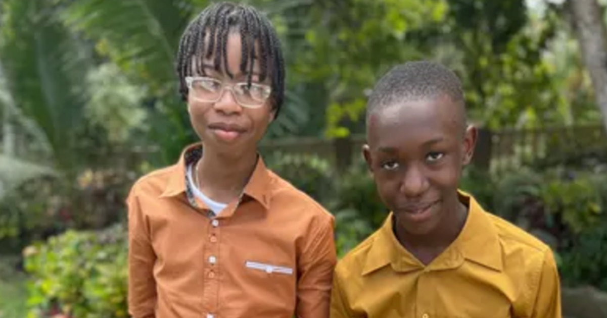 The teenagers were found holding each other. Credit / GoFundMe