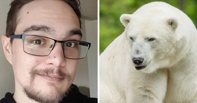 Christopher Best (Credit: Facebook) & Stock image of polar bear. (Credit / Shutterstock)