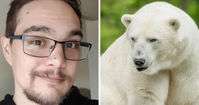 Christopher Best (Credit: Facebook) & Stock image of polar bear. (Credit / Shutterstock)