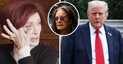 Sharon Osbourne, Ozzy Osbourne, Donald Trump. Credit: Getty Images, Youtube/TheOsbournes