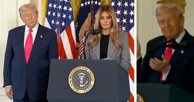Donald Trump, Melania Trump. Credit, X/dpakman