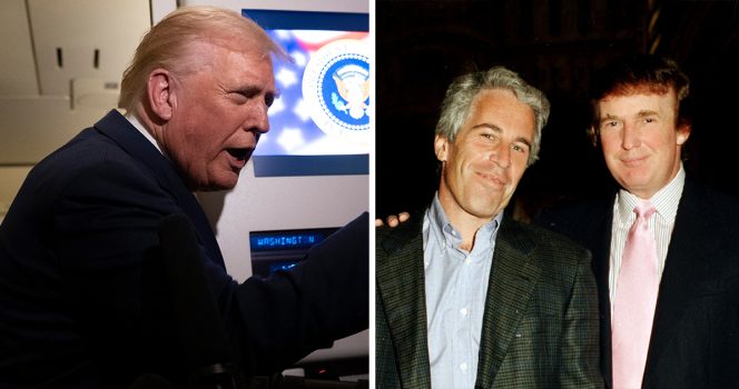 Donald Trump and Jeffrey Epstein. Credit / Getty Images