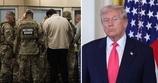 Trump reacted furiously to yesterday's shooting in Washington DC. Credit / Getty Images