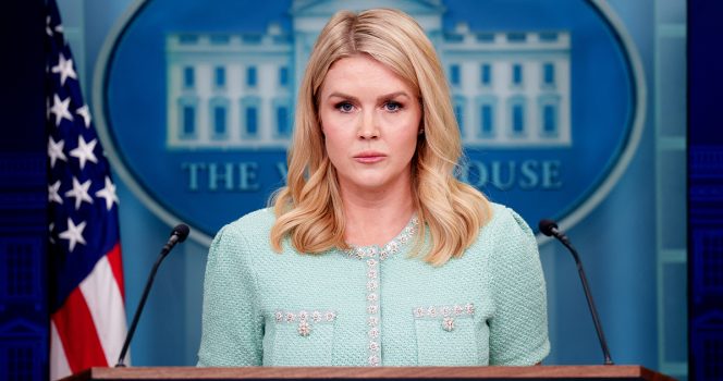 Karoline Leavitt has defended ICE and its role. Credit / Getty Images