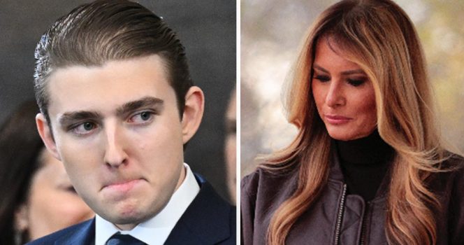 Barron Trump, Melania Trump. Credit: Getty Images