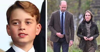 Prince George, Prince William, Kate Middleton. Credit: Getty Images