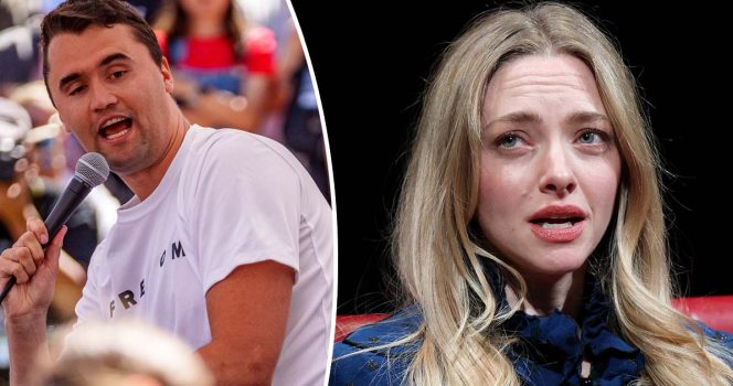 Charlie Kirk, Amanda Seyfried. Credit: Getty Images