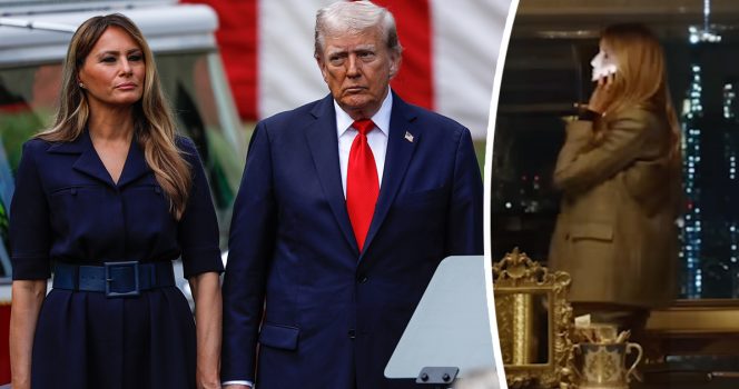 Melania Trump, Donald Trump. Credit: Getty Images, Youtube/Amazon MGM