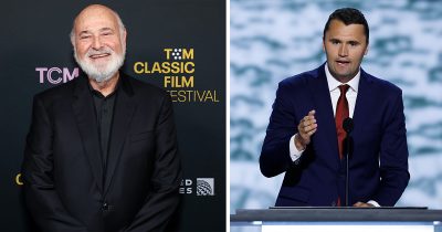 Rob Reiner and Charlie Kirk (Getty Images)