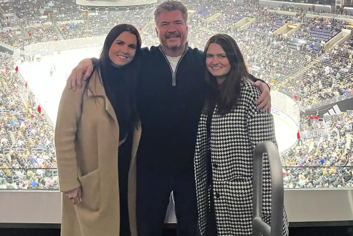 Pat Finn and daughters. Credit: Instagram/Pat Finn.