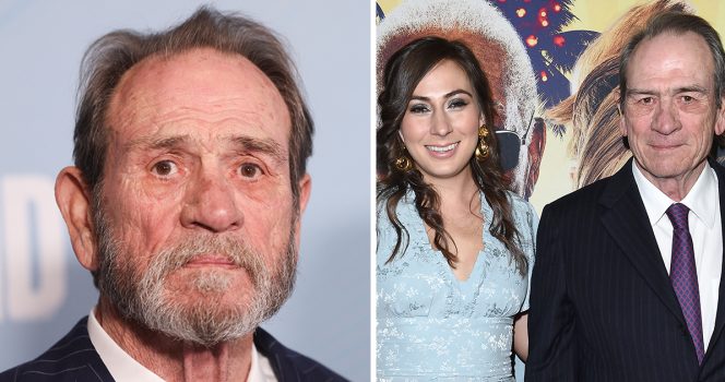 Tommy Lee Jones and his daughter Victoria. Credit / Getty images
