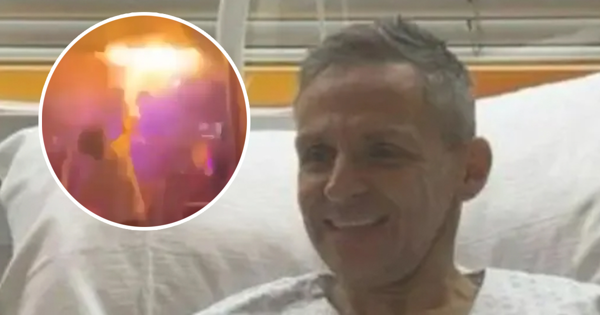Quick thinking action by hero father saved ten lives in Swiss fire after call from daughter