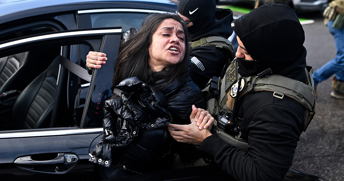 Shocking footage shows ICE agents dragging disabled woman from car less than a week after Renee Nicole Good shooting