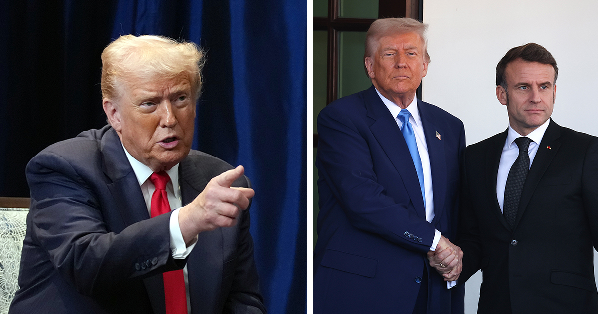 Trump leaks private message from Emmanuel Macron as he makes huge threat