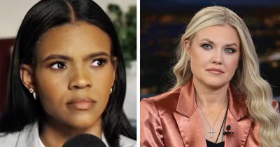 Candace Owens, Erika Kirk. Credit: Youtube/RealCandaceO, Getty Images