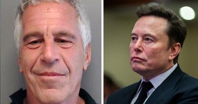 Jeffrey Epstein and Elon Musk. Credit / Getty Images