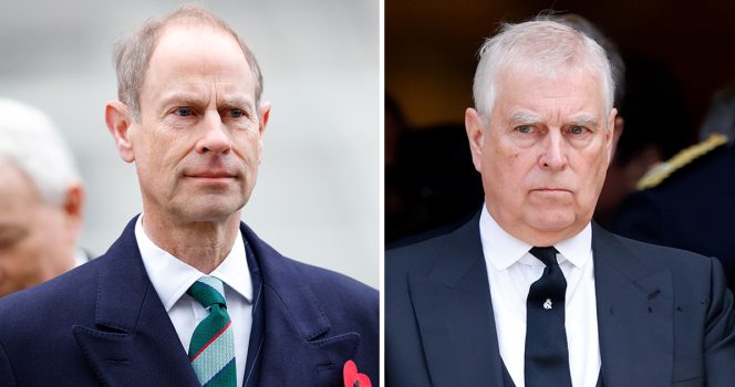 Prince Edward (left) and Andrew (right). Credit / Getty Images