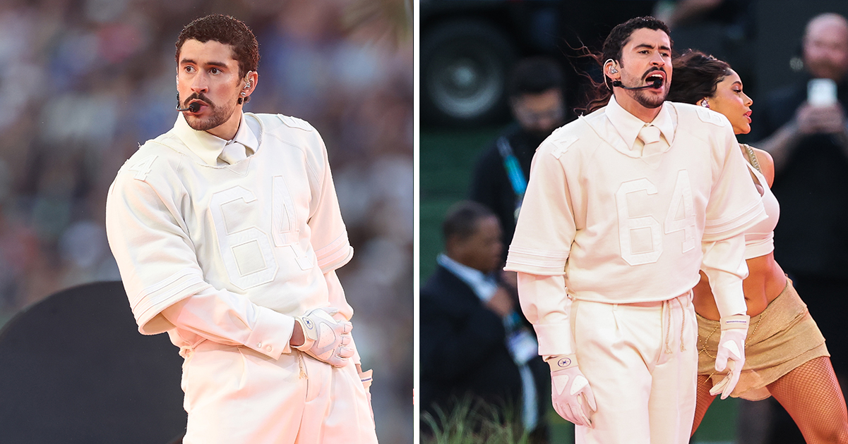 Bad Bunny left message “for America” on football during Super Bowl halftime show – here’s what it said