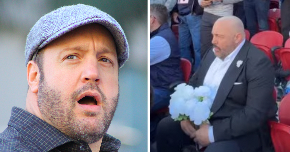 Real reason Kevin James was spotted crying and alone at the Super Bowl