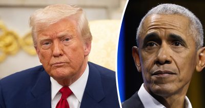 Donald Trump, Barack Obama. Credit: Shutterstock.com, Getty Images