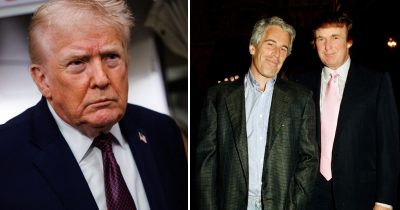 Donald Trump and Jeffrey Epstein