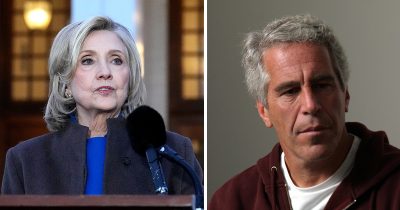Hillary Clinton and Jeffrey Epstein. Credit / Getty Images