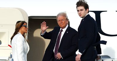 Donald Trump and his youngest son, Barron. Credit / Getty Images