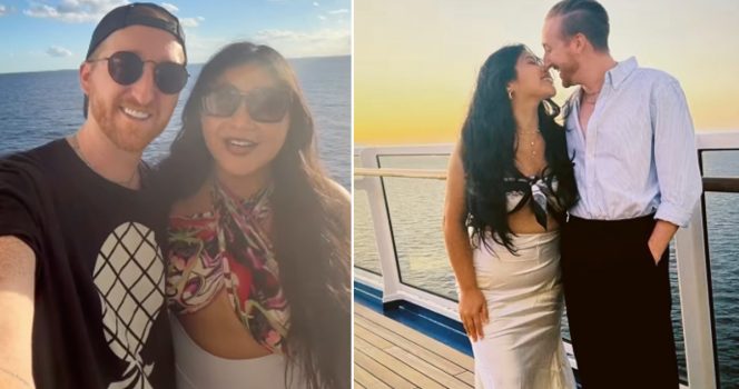 Swinging couple Bella and Jase