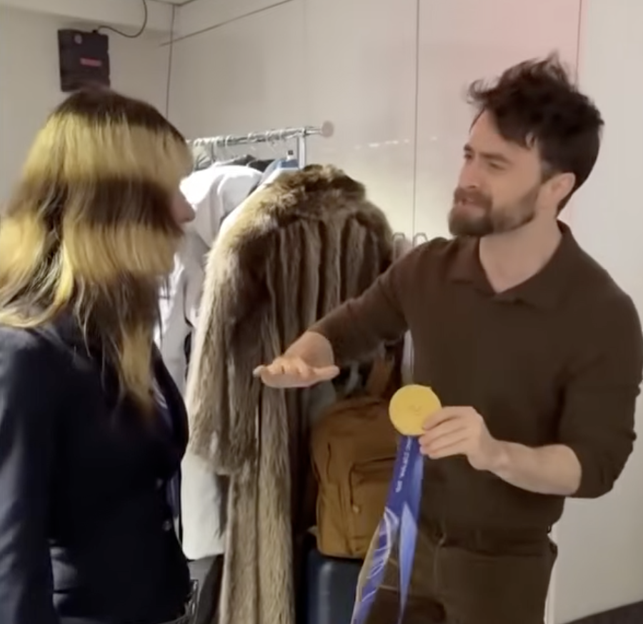 Alysa Liu, Daniel Radcliffe. Credit: Youtube/Today