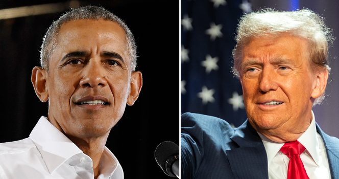 Barack Obama and Donald Trump. Credit / Getty Images