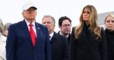 Donald Trump at the ceremony. Credit / Getty Images