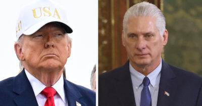 Donald Trump, Miguel Díaz-Canel. Credit: Getty Images