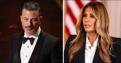 Jimmy Kimmel and Melania Trump. Credit / Getty Images and Shutterstock