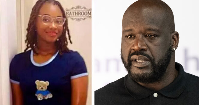 Jada West, Shaquille O'Neal. Credit: Facebook.com/MissingBlackPeople, Shutterstock.com