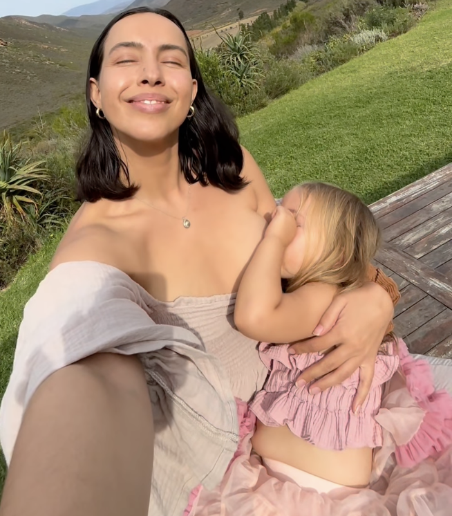 Shinnai Visser and family. Credit: Instagram/mindful_mamma_za