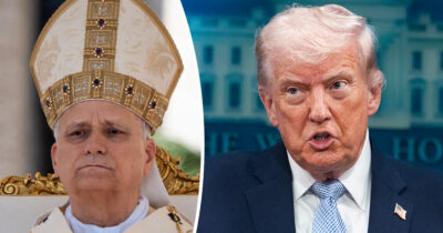 Pope Leo XIV, Donald Trump. Credit: Getty Images