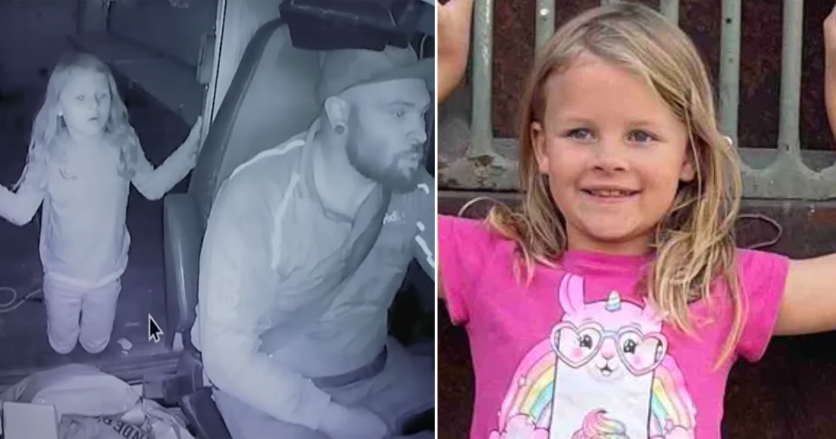 Heartbreaking final image shows 7-year-old girl inside FedEx truck before she was murdered