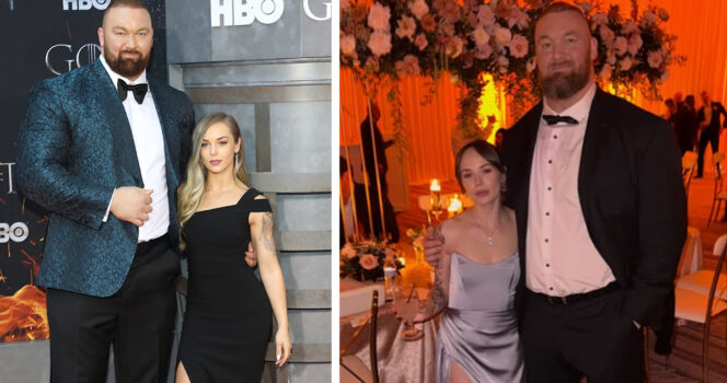 Hafþór Júlíus Björnsson , Kelsey Henson. Credit: Getty Images, Instagram/kelc33
