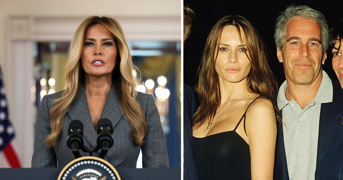 Melania Trump and Jeffrey Epstein. Credit / Getty Images