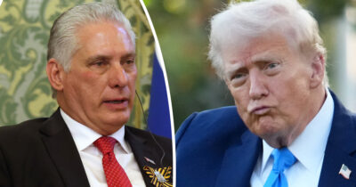 Miguel Díaz-Canel, Donald Trump. Credit: Getty Images