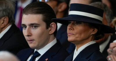 Barron and Melania Trump. Credit / Getty Images