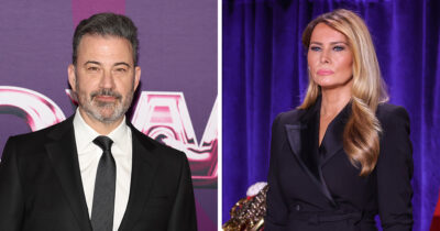Jimmy Kimmel and Melania Trump. Credit / Getty Images