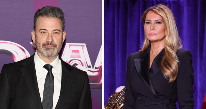 Jimmy Kimmel and Melania Trump. Credit / Getty Images