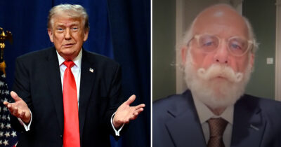 Donald Trump and Tyler Cobb. Credit / Getty Images & CNN YouTube