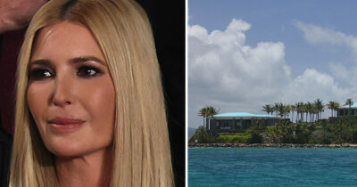 Ivanka Trump and Little Saint James, also known as Esptein island
